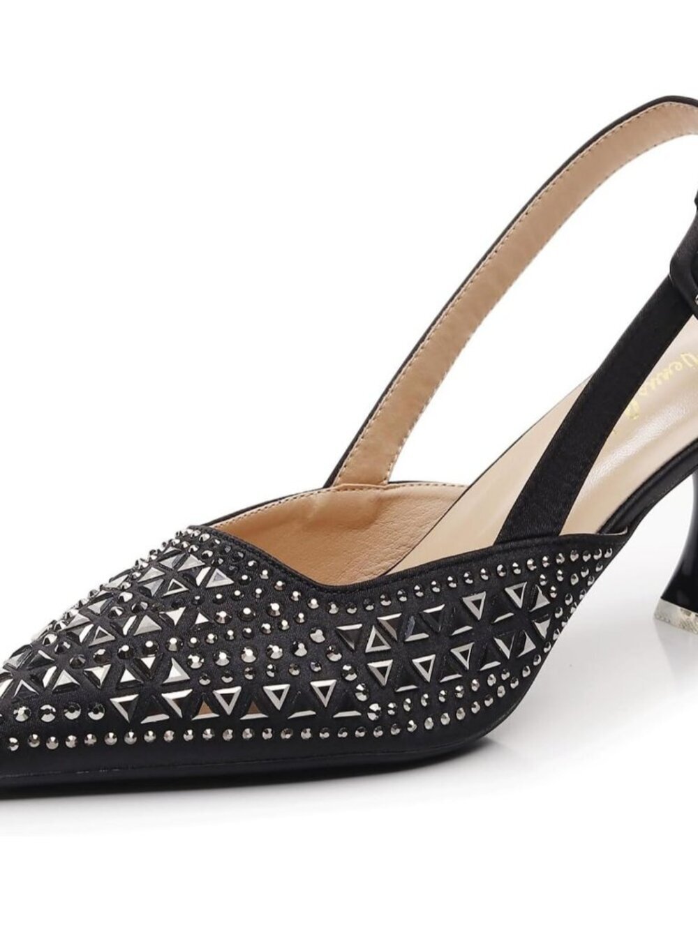 Women's Black Platform Heel Fabulous Lady Slingback Comfortable Pump Shoe